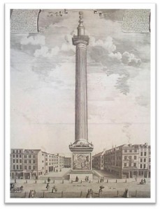 Illustrated drawing of the Monument